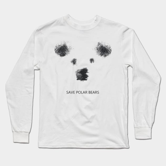 Save polar bears Long Sleeve T-Shirt by Alina Grigoreva